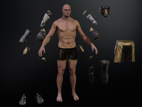 UFCMan 3D Model