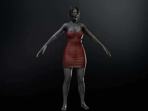 Zombi &Ccedil;ığlık&ccedil;ısı 3D Model