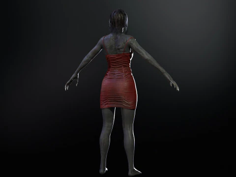 Zombi &Ccedil;ığlık&ccedil;ısı 3D Model