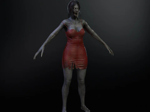 Zombi &Ccedil;ığlık&ccedil;ısı 3D Model