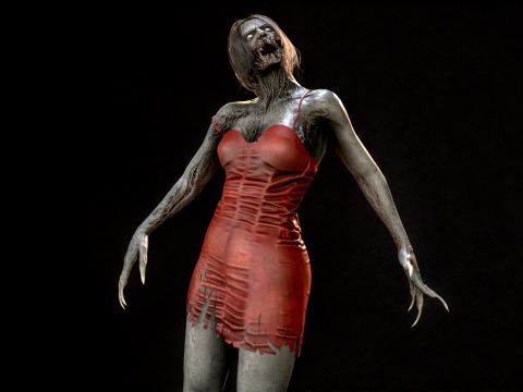 ZombieScreamer 3Dモデル