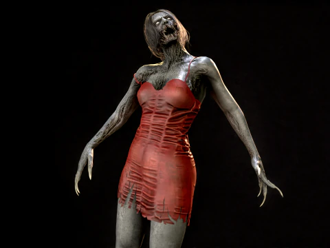 Zombi &Ccedil;ığlık&ccedil;ısı 3D Model