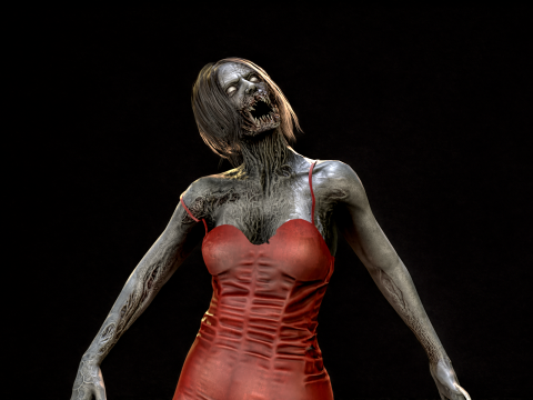 ZombieScreamer 3Dモデル