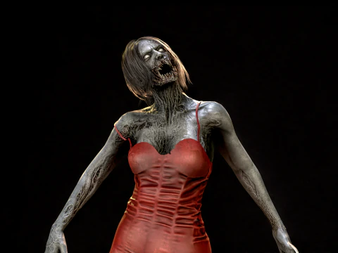 Zombi &Ccedil;ığlık&ccedil;ısı 3D Model