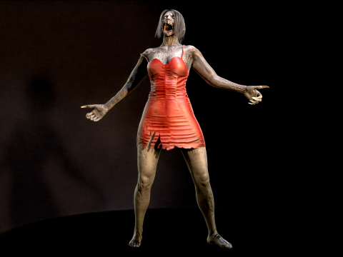ZombieScreamer 3Dモデル