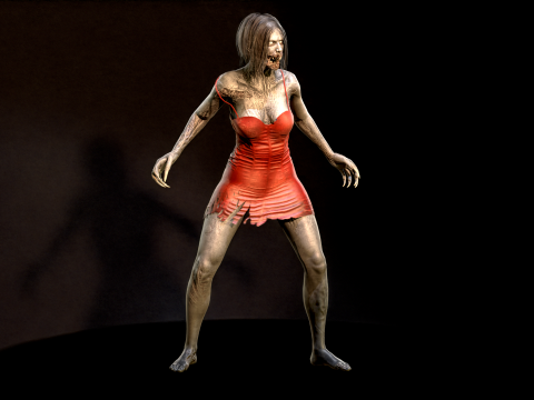 ZombieScreamer 3Dモデル