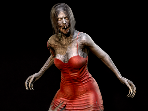 ZombieScreamer 3Dモデル