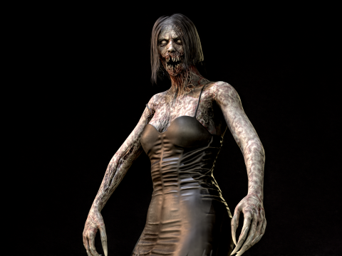 ZombieScreamer 3Dモデル