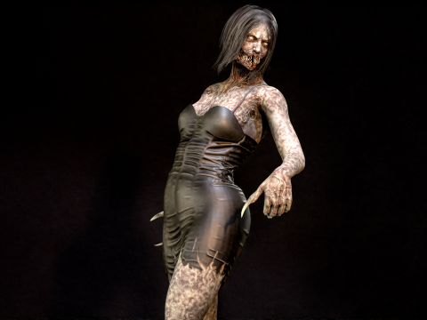 ZombieScreamer 3Dモデル