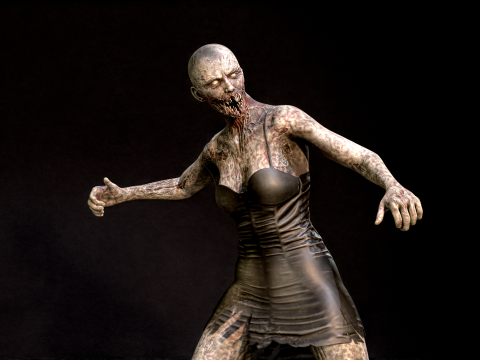 ZombieScreamer 3Dモデル
