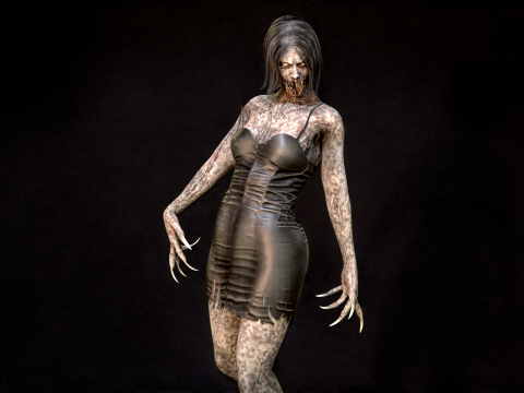 ZombieScreamer 3Dモデル