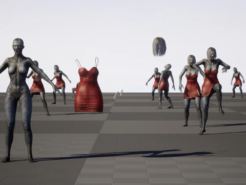 Zombi &Ccedil;ığlık&ccedil;ısı 3D Model