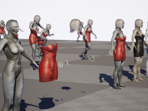 ZombieScreamer 3Dモデル