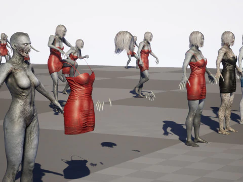 Zombi &Ccedil;ığlık&ccedil;ısı 3D Model
