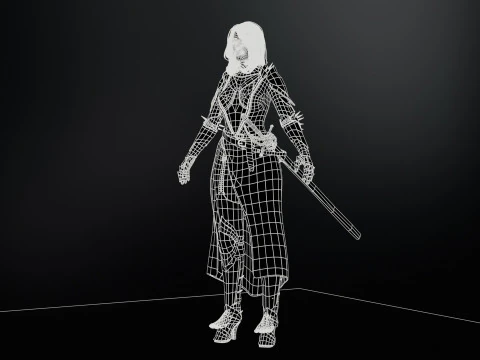 Masterizzazione di DarkLady Modello 3D