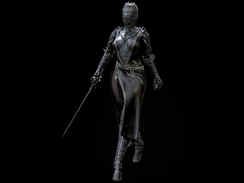 Masterizzazione di DarkLady Modello 3D