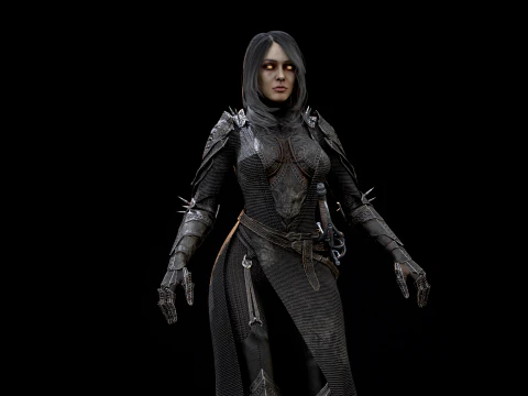 Masterizzazione di DarkLady Modello 3D