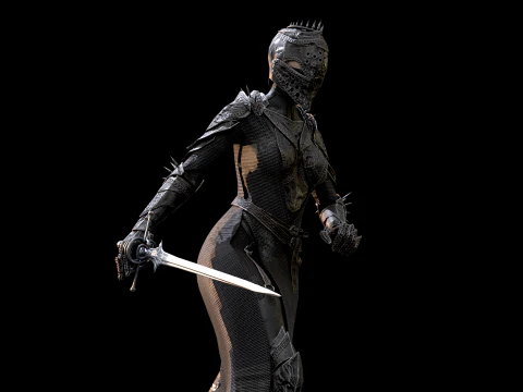 Masterizzazione di DarkLady Modello 3D