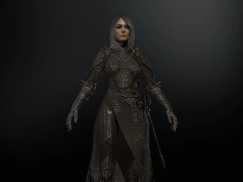 Masterizzazione di DarkLady Modello 3D