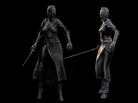 Masterizzazione di DarkLady Modello 3D