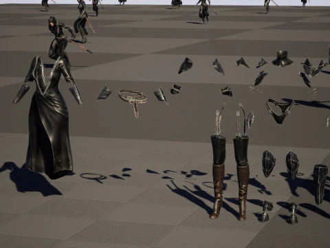 Masterizzazione di DarkLady Modello 3D