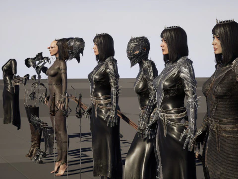 Masterizzazione di DarkLady Modello 3D