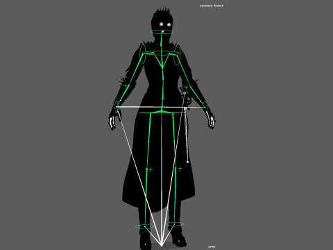 Masterizzazione di DarkLady Modello 3D