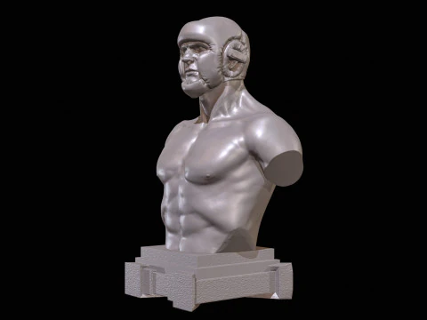 KickBoxer Bust for 3D Print 3D Print Model