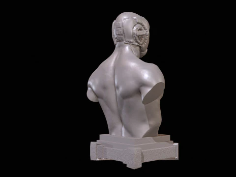 KickBoxer Bust for 3D Print 3D Print Model