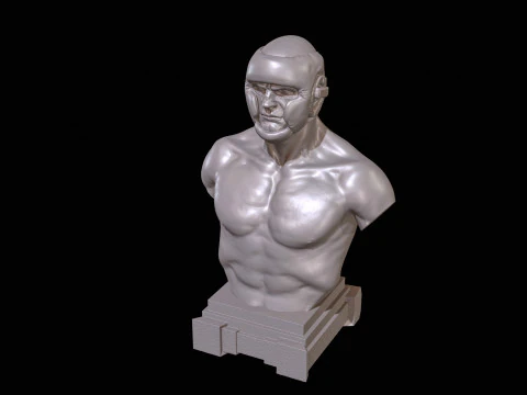 KickBoxer Bust for 3D Print 3D Print Model