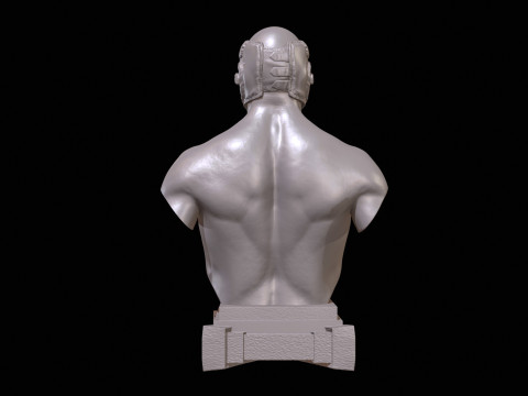 KickBoxer Bust for 3D Print 3Dプリントモデル