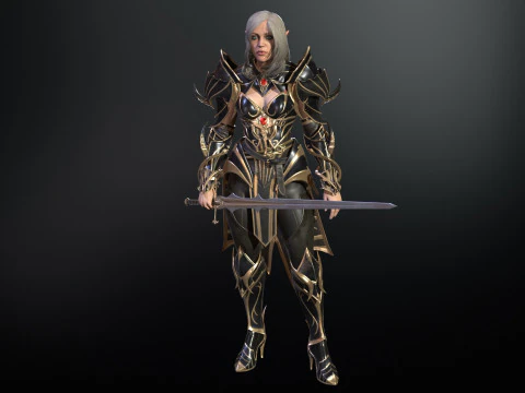 ElfGirlFighter Modelo 3D