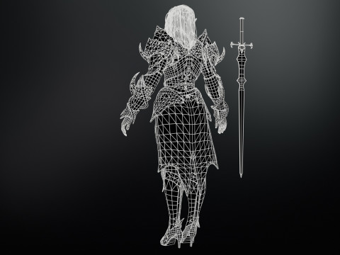 ElfGirlFighter 3D मॉडल