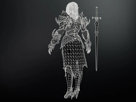 ElfGirlFighter Modelo 3D