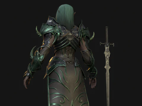 ElfGirlFighter Modelo 3D