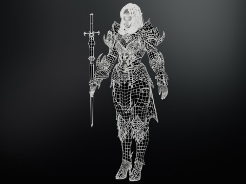 ElfGirlFighter 3D मॉडल
