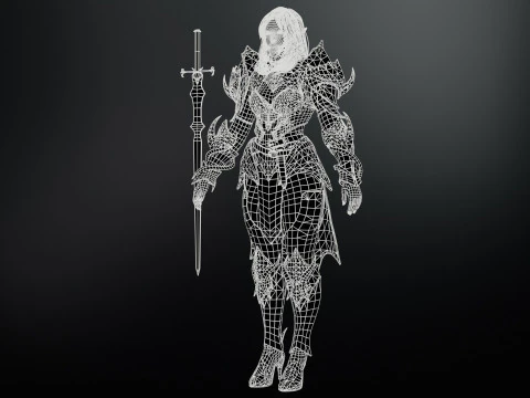 ElfGirlFighter Modelo 3D