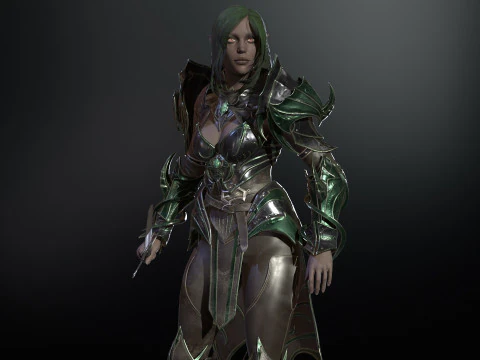 ElfGirlFighter Modelo 3D