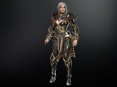 ElfGirlFighter Modelo 3D