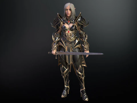 ElfGirlFighter Modelo 3D