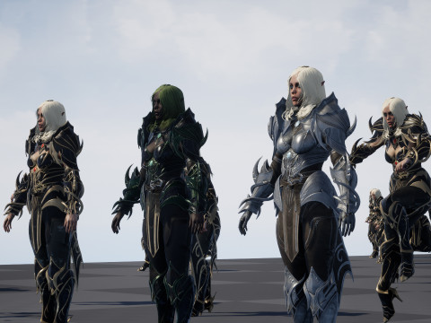 ElfGirlFighter 3D मॉडल