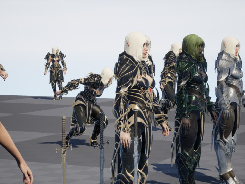 ElfGirlFighter 3D मॉडल