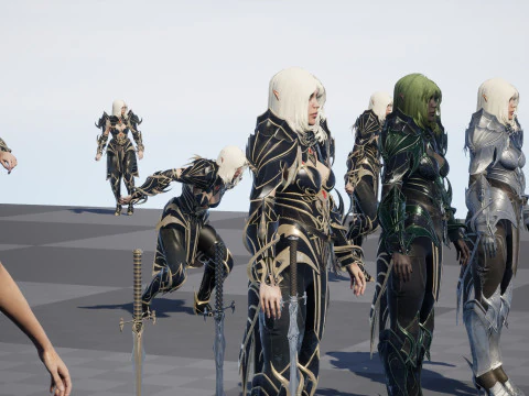 ElfGirlFighter Modelo 3D