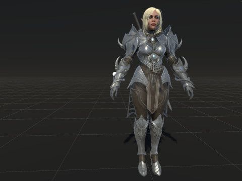 ElfGirlFighter 3D मॉडल