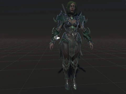 ElfGirlFighter Modelo 3D