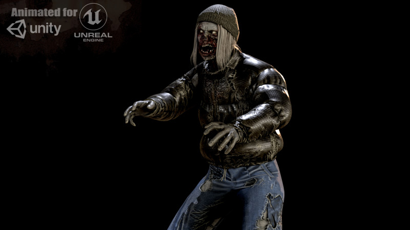 City Zombie 3 Modelo 3D .c4d .max .obj .3ds .fbx .stl .blend
