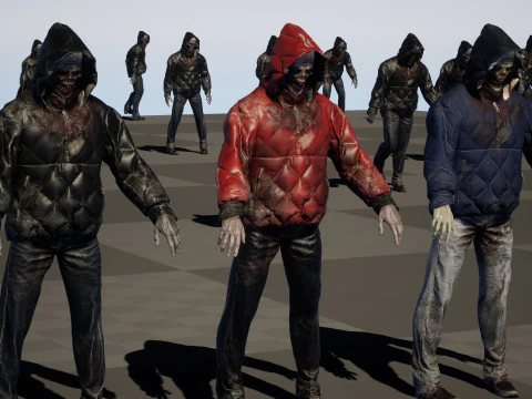 City Zombie 4 3D Model