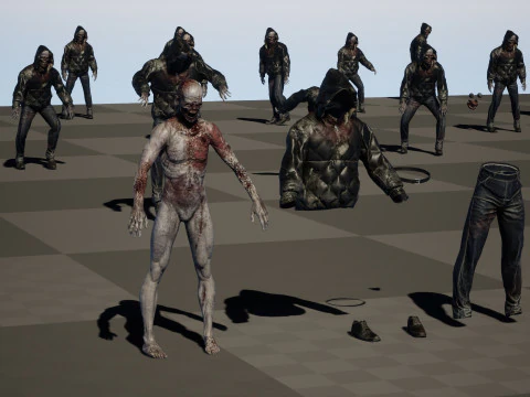 City Zombie 4 3D Model