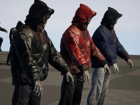 City Zombie 4 3D Model