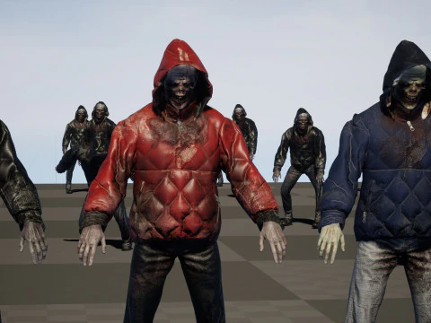 City Zombie 4 3D Model